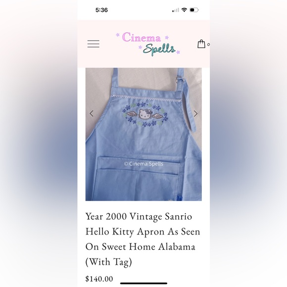 NWT Vintage Sanrio Angel Hello Kitty Light Blue Long Pajama Set - Picture 16 of 16